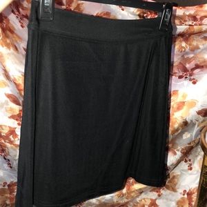 Black mini skirt